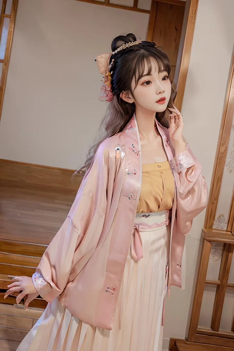 图片[4]_唐、宋、明中国传统服装 【hanfu 汉服】 Lora 模型展示，附带AI绘画提示词_Qpipi