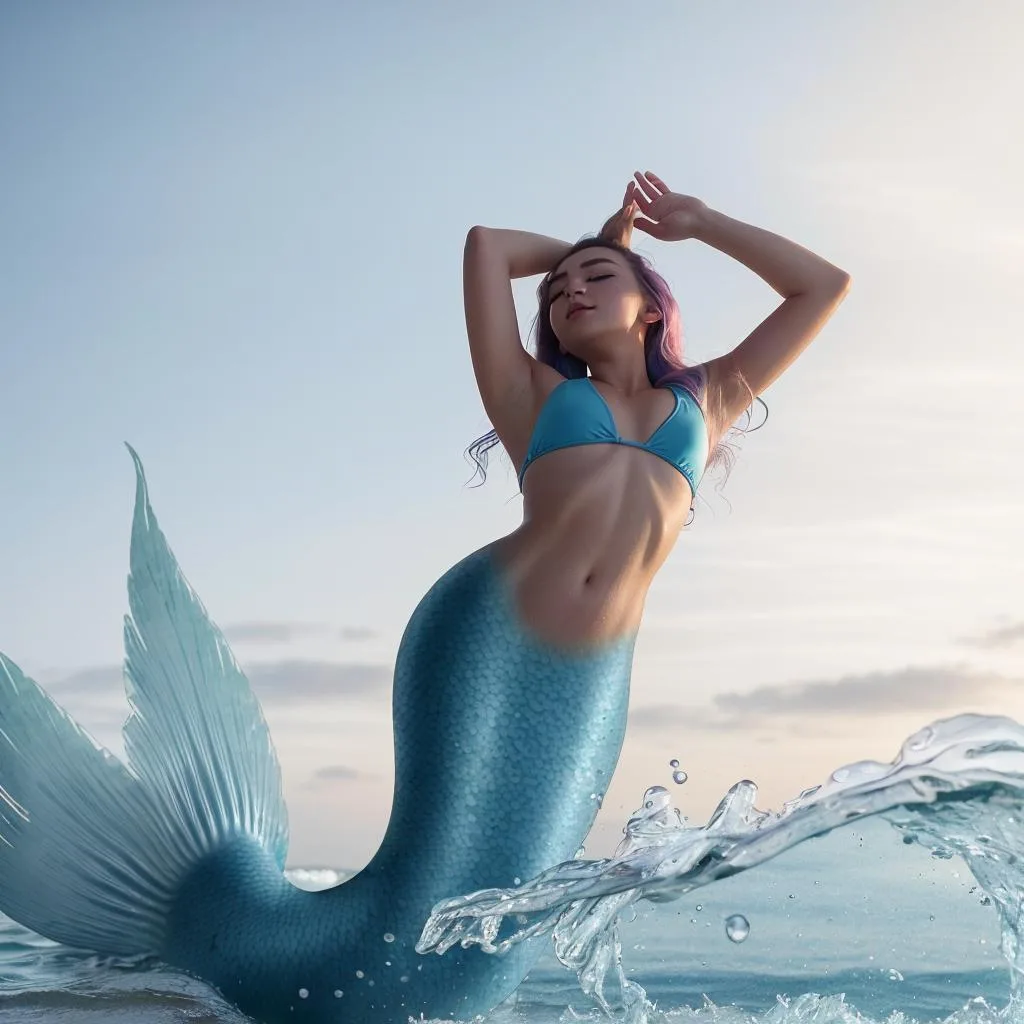 图片[6]_把所有人变成美人鱼 Serass Mermaid Concept Lora 展示，附带AI绘画提示词_Qpipi