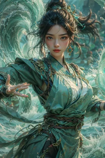 【更新v3】Water bending Avatar Yushui Lora，御水，玩水玩得出神入化_Qpipi