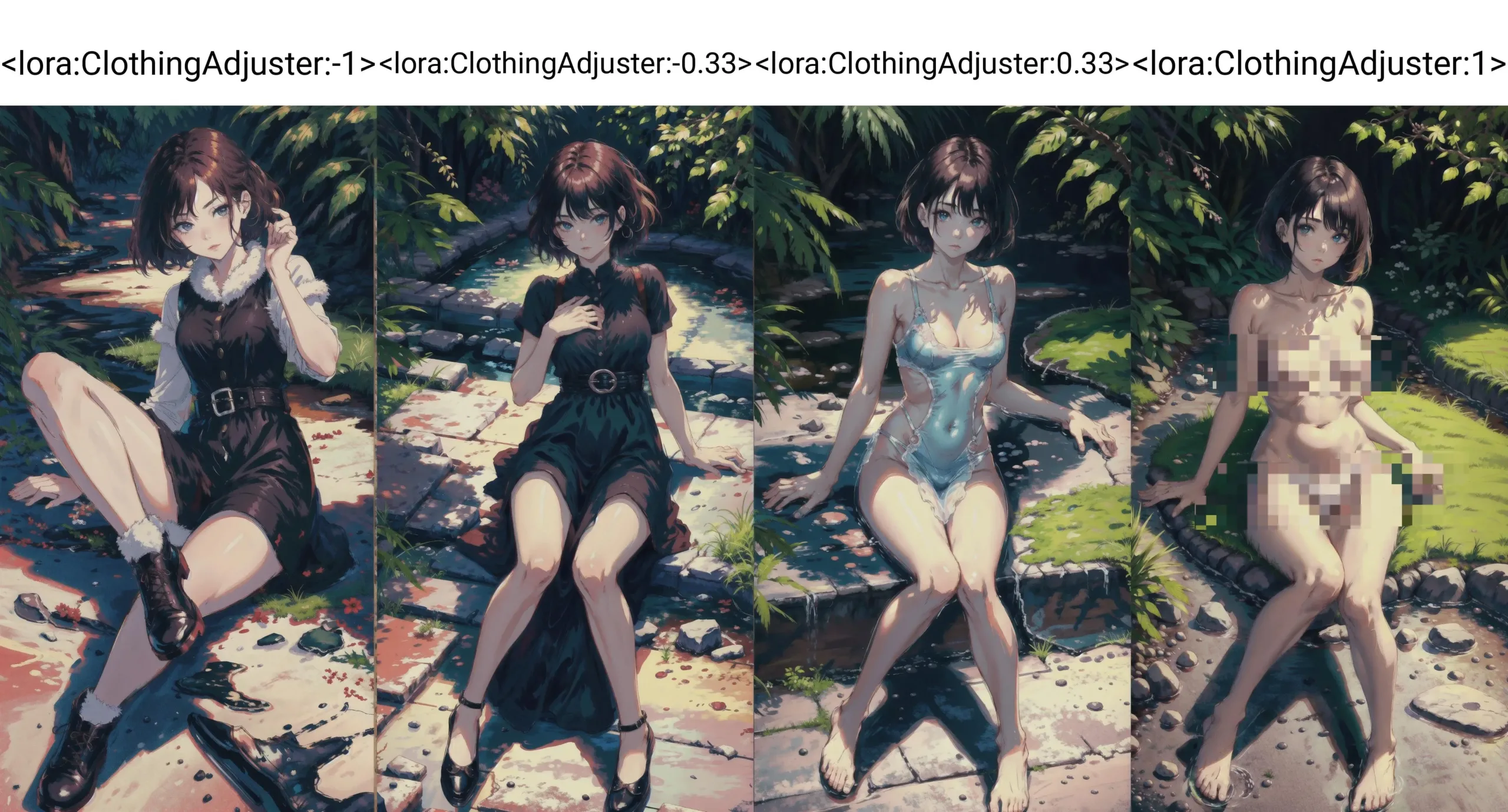 图片[3]_【更新v3】Clothing Adjuster Lora 衣物增减调节器 LoRA_Qpipi