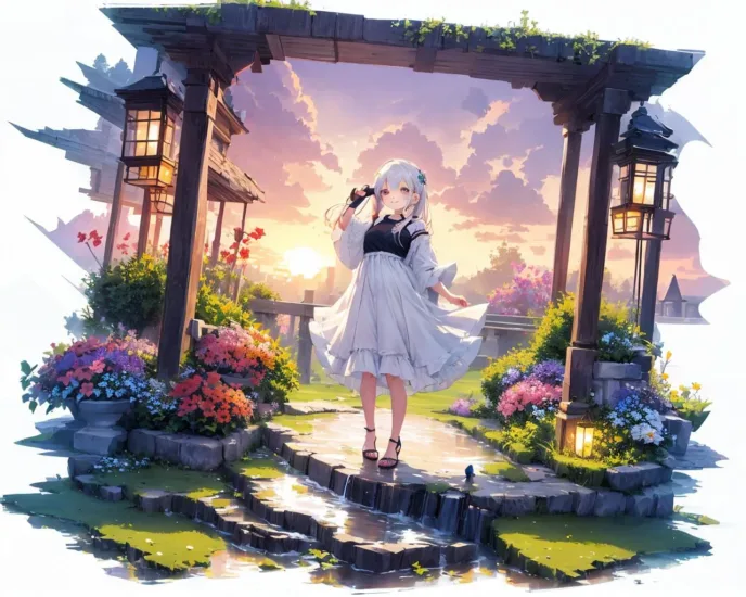 扭蛋飞溅风格 Gacha splash LORA 展示，附带AI绘画提示词_Qpipi