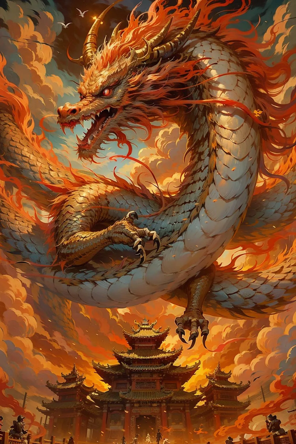 图片[7]_东方巨龙国风神兽篇 Oriental giant dragon Lora 展示，附带AI绘画提示词_Qpipi