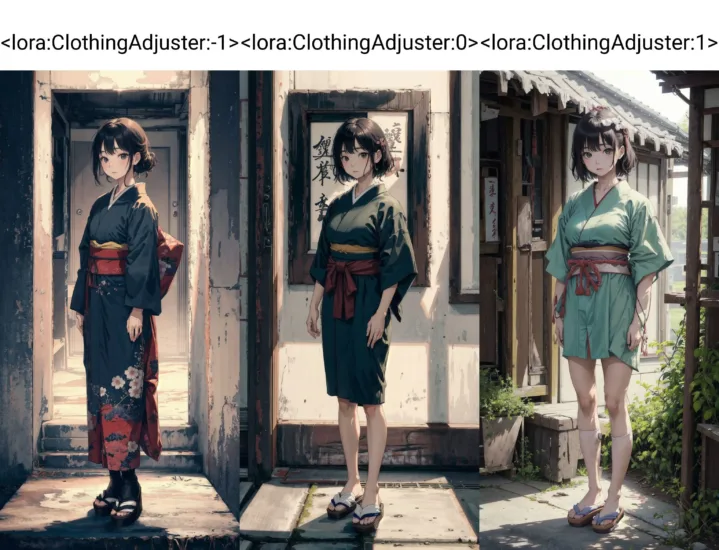【更新v3】Clothing Adjuster Lora 衣物增减调节器 LoRA_Qpipi