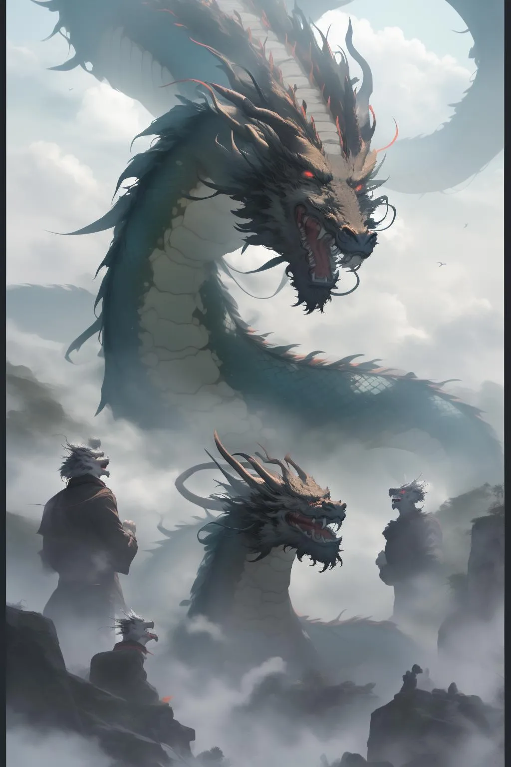 图片[6]_【中国龙】中式国风和通用适配两种风格 Chinese Dragon Lora 绘图展示，附带AI绘画提示词_Qpipi