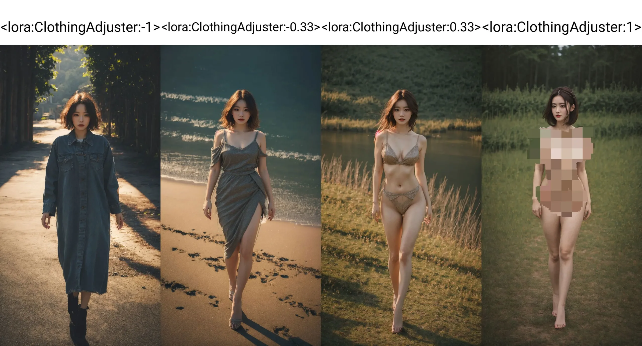 图片[2]_【更新v3】Clothing Adjuster Lora 衣物增减调节器 LoRA_Qpipi
