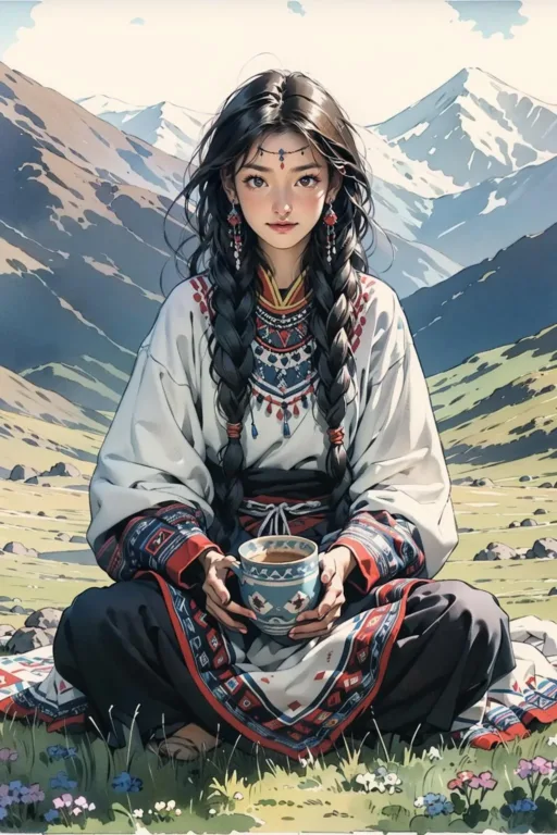 图片[6]_藏族国风服饰 Tibetan Chinese style Lora 展示，附带AI绘画提示词_Qpipi