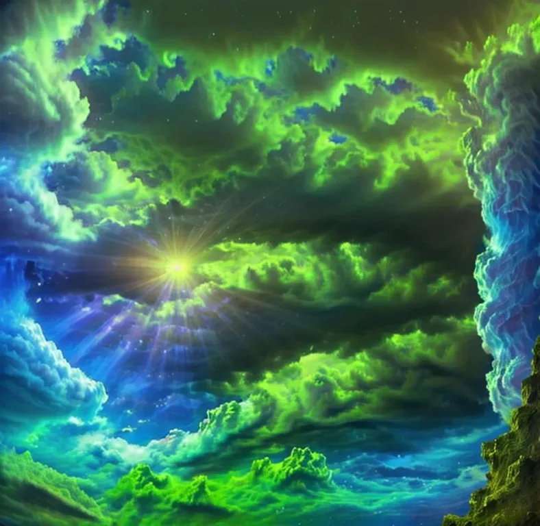 图片[5]_极光和宇宙星云背景 Auroral Background Lora 展示，附带AI绘画提示词_Qpipi