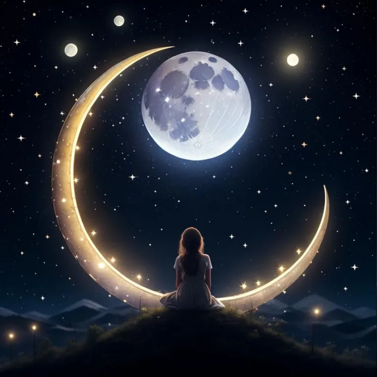 图片[5]_新月遥望不知期，无尽思念藏心底 Crescent moon Lora 展示，附带AI绘画提示词_Qpipi