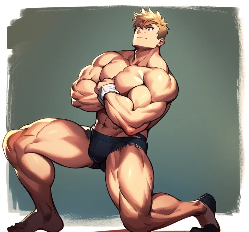 图片[3]_【Poses】Male Fitness Pose 27种男性健美展示，姿势控制火柴人_Qpipi