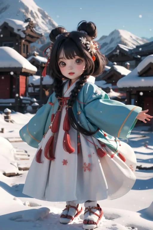 图片[3]_Q版国风萌玩 Chinese style cute doll Lora 展示，附带AI绘画提示词_Qpipi