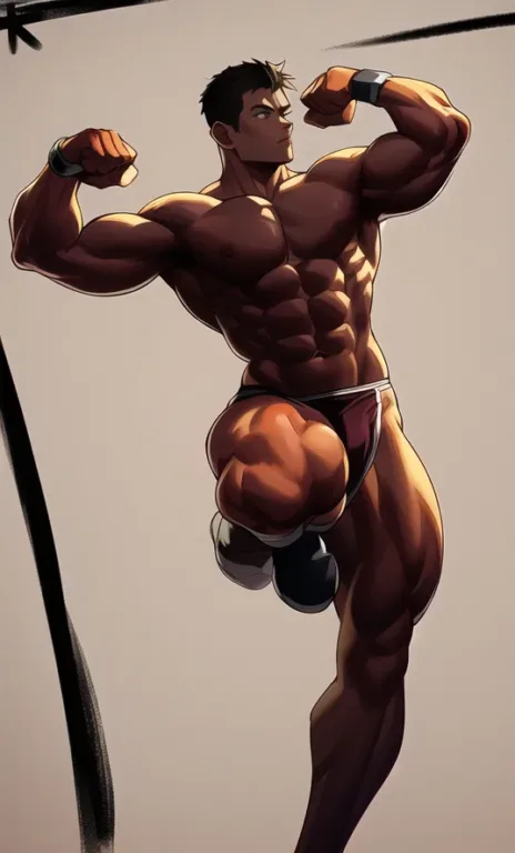 图片[7]_【Poses】Male Fitness Pose 27种男性健美展示，姿势控制火柴人_Qpipi