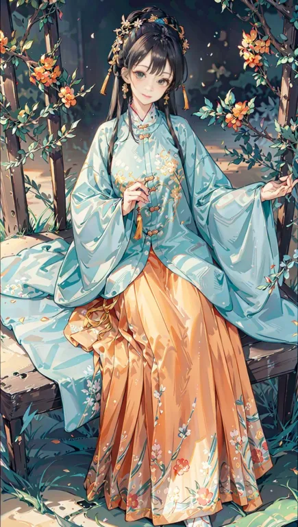 图片[5]_汉服明风 hanfu ming Lora 展示，附带AI绘画提示词_Qpipi