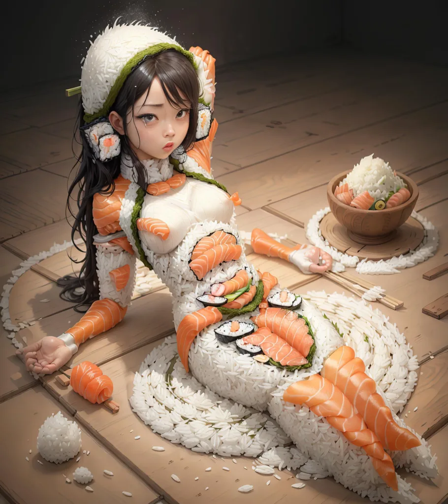 图片[4]_Sushi Style Lora，把所有人和物变成寿司风格_Qpipi