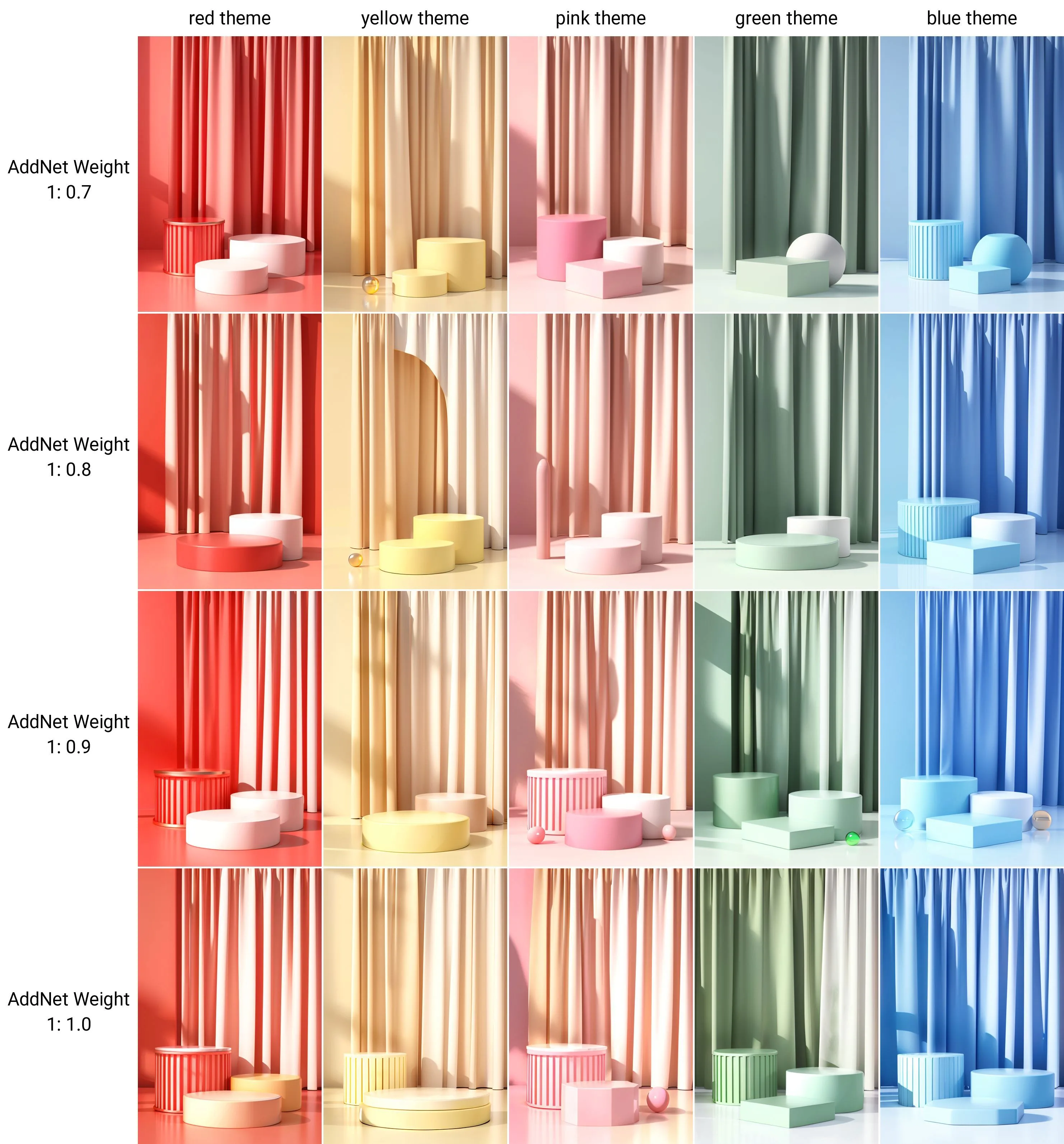 C4D style geometry background Lora，C4D风格的几何背景_Qpipi