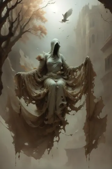 生成幽灵概念 Ghost Concept Lora AI绘画作品_Qpipi