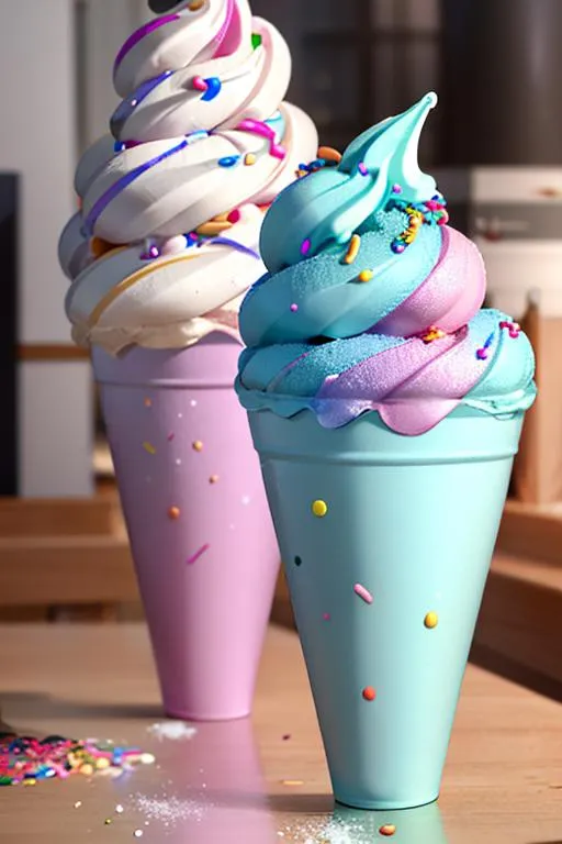 图片[4]_软软冰淇淋 Ice Cream Soft Serve Lora AI绘画作品展示_Qpipi