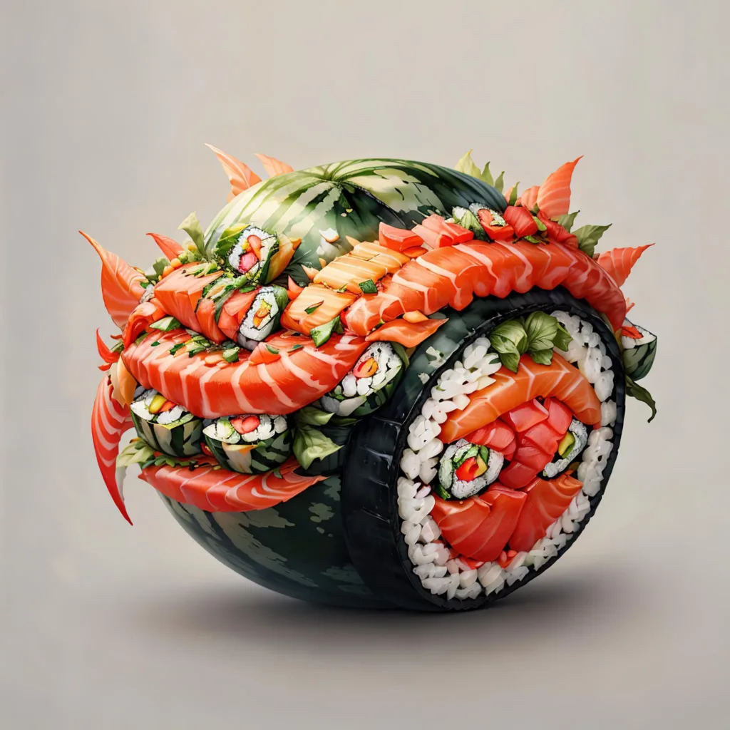 图片[3]_把所有人和物变成寿司风格 Sushi Style Lora AI绘画作品展示_Qpipi