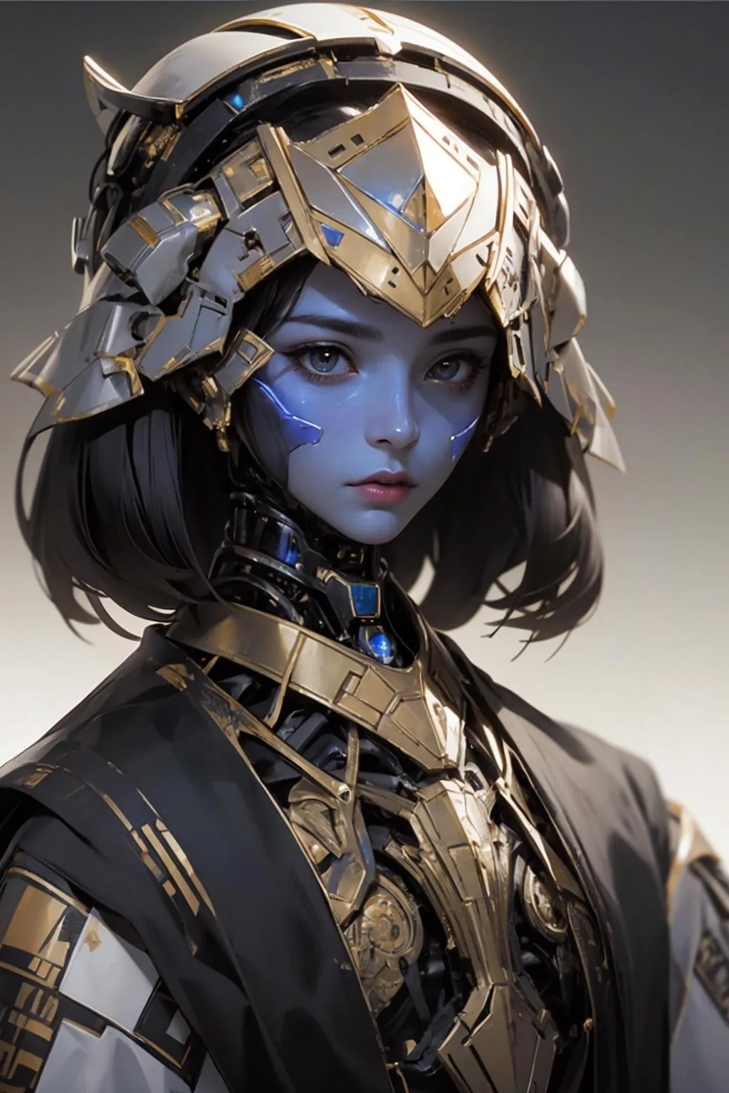 【v2】未来机械体风格 Futuristicbot4 Lora AI绘画作品_Qpipi