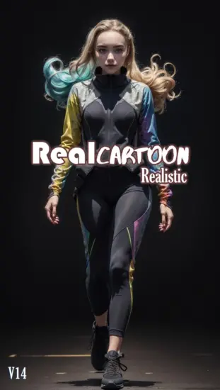【更新v14】RealCartoon Realistic SD1 AI绘图模型，创造逼真的卡通人物和背景_Qpipi