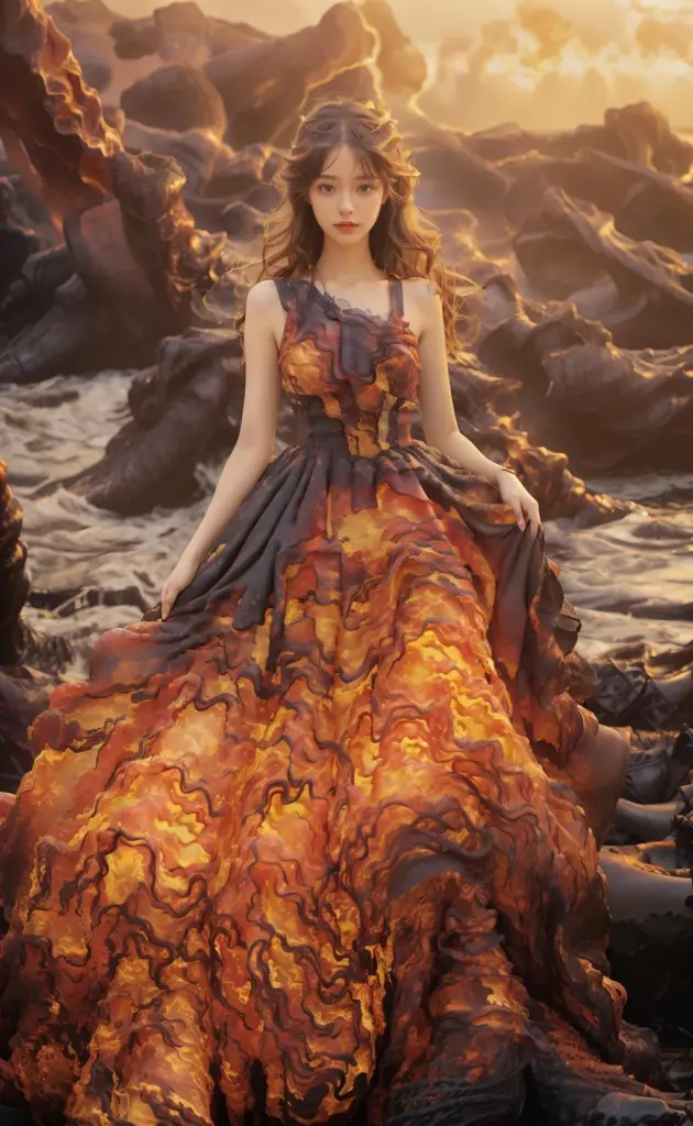 图片[2]_Lava Dress Lora，熔岩风格_Qpipi