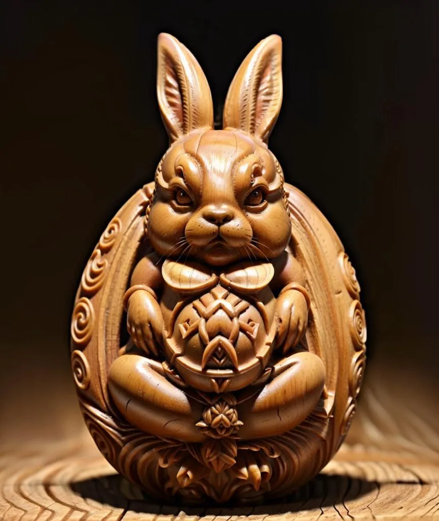 图片[3]_中国风坚果雕刻 Chinese nut carving Lora 展示，附带AI绘画提示词_Qpipi