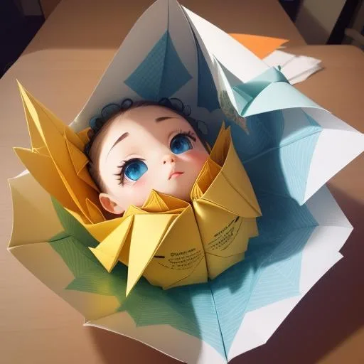 图片[2]_Origami Art Lora，折纸艺术风格_Qpipi