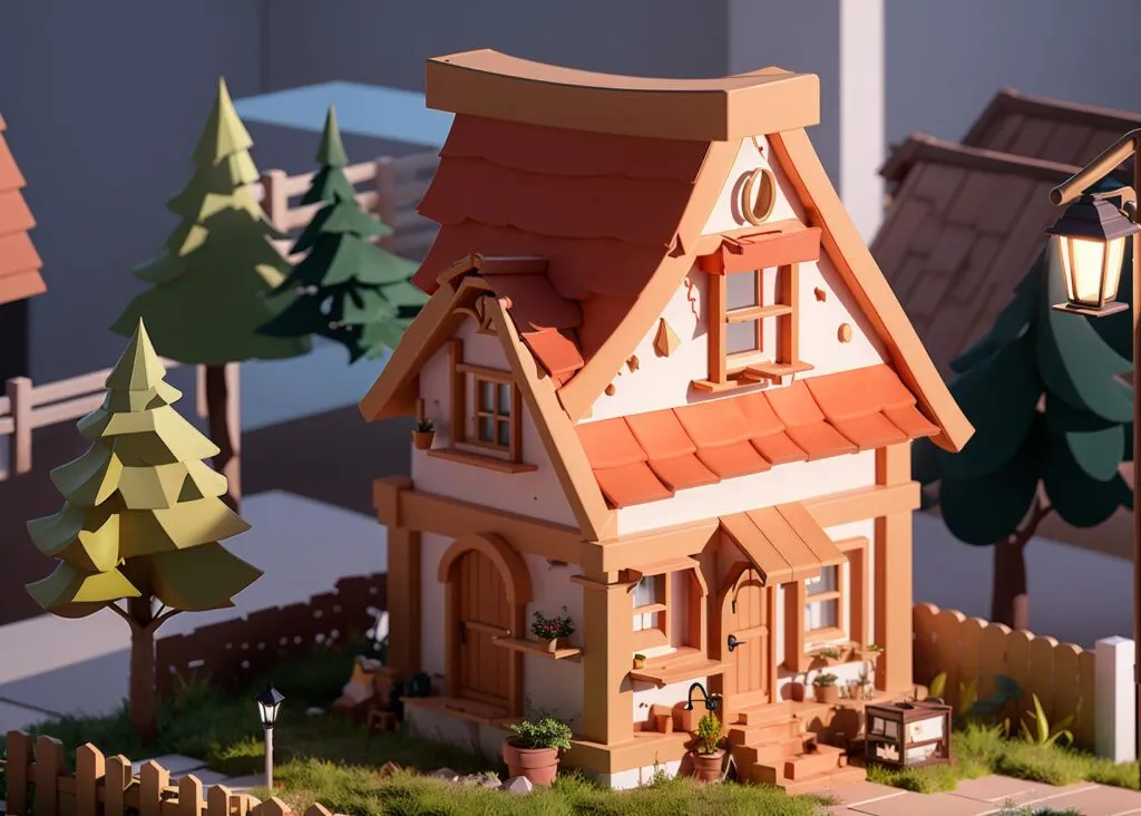图片[4]_可爱的3D小房子 Lovely house Lora 展示，附带AI绘画提示词_Qpipi