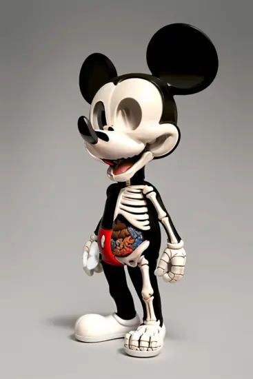 给所有生物做个骨骼 Skeleton Toy Lora  AI绘画作品展示_Qpipi