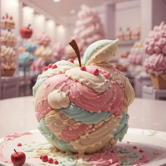 放松和享受甜蜜的冰淇淋风格 Gelato Style Lora AI绘画作品展示_Qpipi