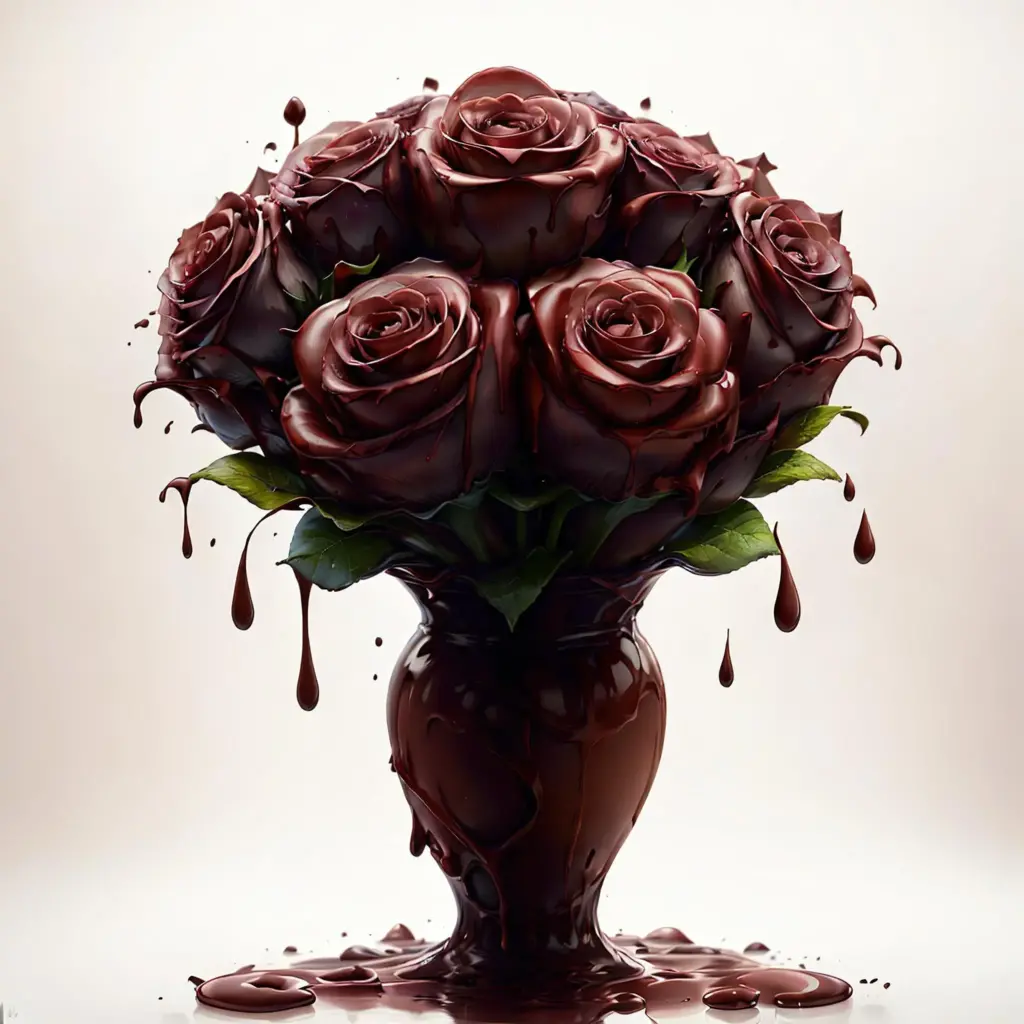 图片[2]_一种湿润、多汁、黑暗的巧克力气息 Chocolate (Wet) Style Lora AI绘画作品展示_Qpipi