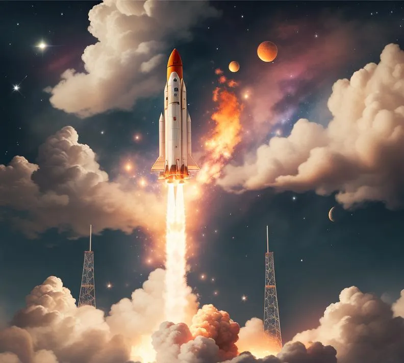 Rocket Startup & Rocket Sky Lora，火箭发射和火箭上天_Qpipi