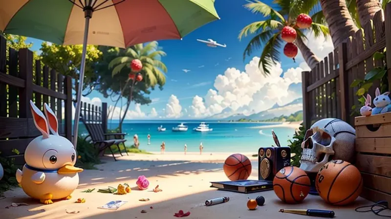 寻物游戏概念模型 Hidden Objects Game Concept Lora AI绘画作品展示_Qpipi
