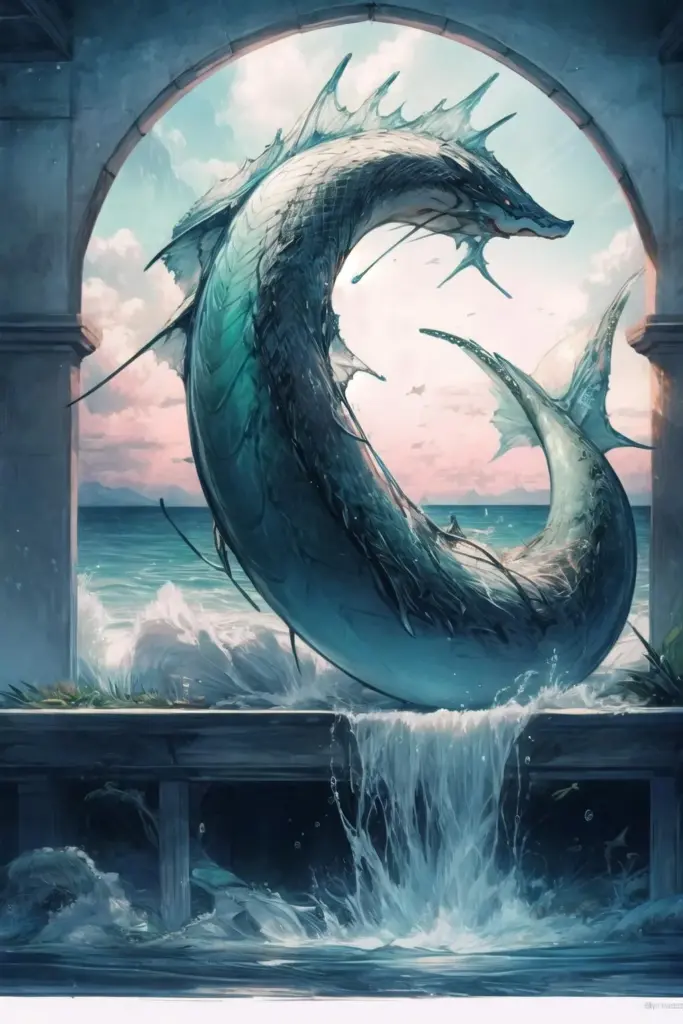 图片[1]_Sea dragon Concept Lora，西方海龙概念风格_Qpipi