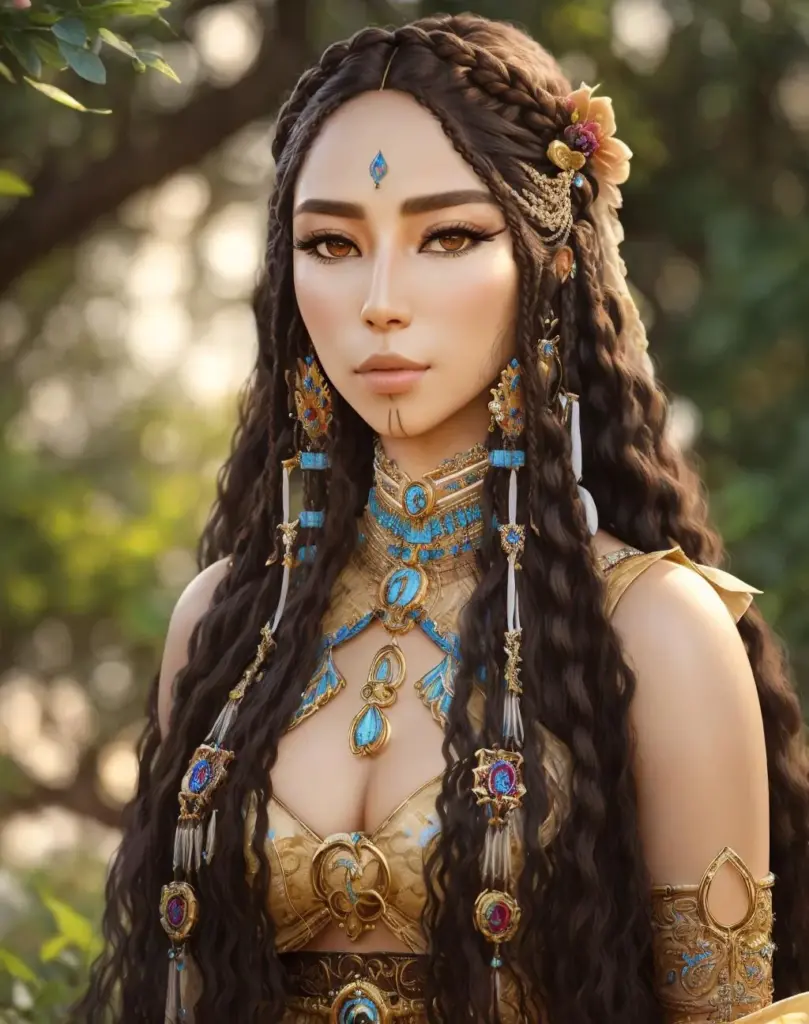图片[3]_美洲土著娃娃肖像脸模 NativeAm Doll Likeness Lora AI绘画作品_Qpipi
