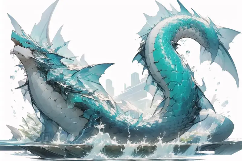 Sea dragon Concept Lora，西方海龙概念风格_Qpipi