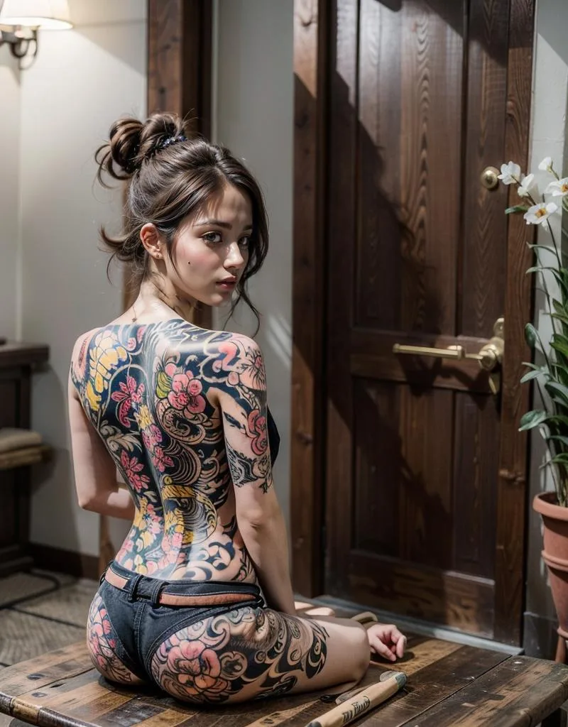 图片[2]_Yakuza Japan Tattoo STYLE Lora，日本极道风格纹身_Qpipi