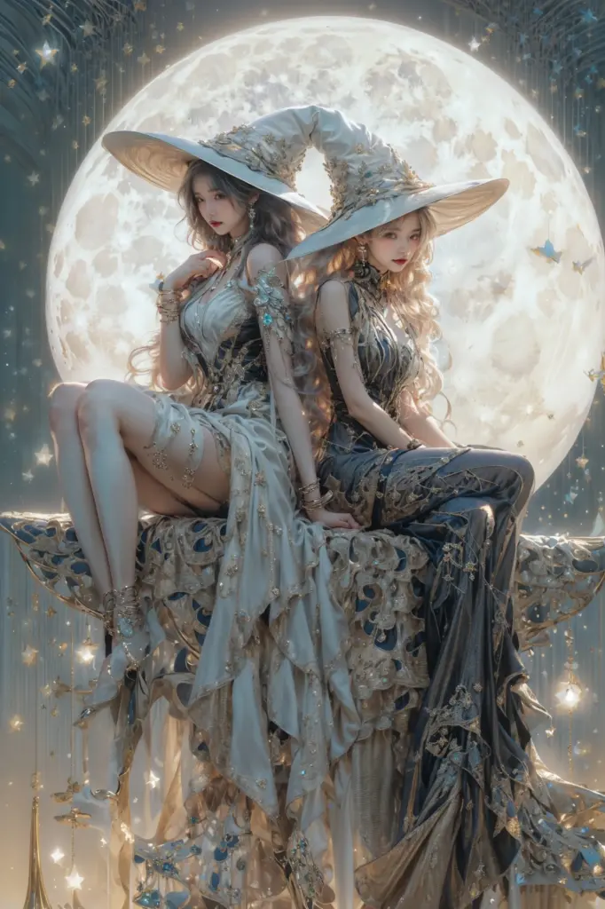 图片[2]_月亮女巫 Moon witch Lora AI绘画作品_Qpipi