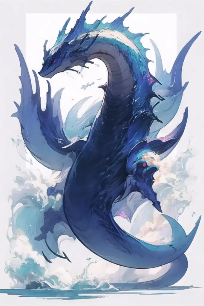 图片[1]_西方海龙概念风格 Sea dragon Concept Lora AI绘画作品_Qpipi