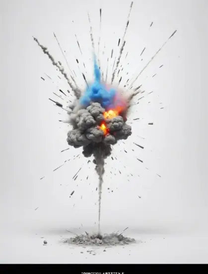 【新增SD1.5版】Blow It Up Explosion Artstyle SDXL Lora，爆炸的艺术风格_Qpipi