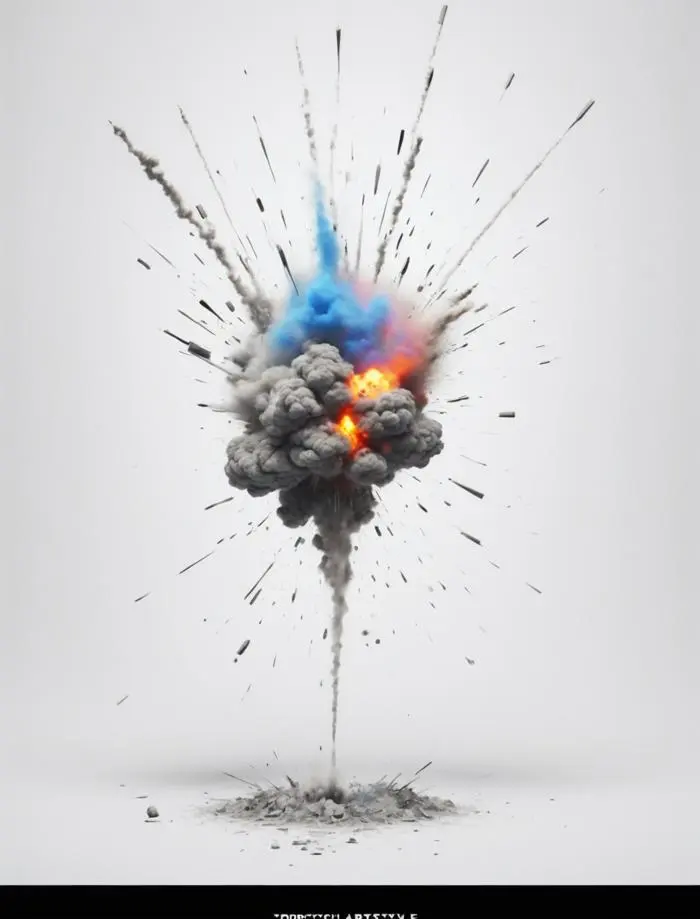 Blow It Up Explosion Artstyle SDXL Lora，爆炸的艺术风格