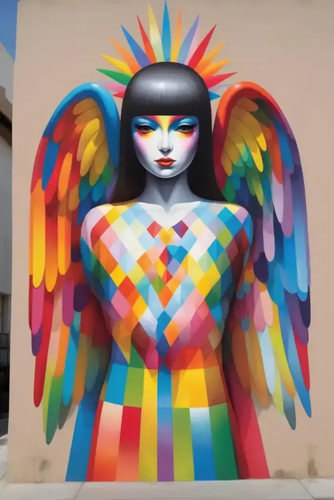 图片[1]_奥田圣米格尔风格 Okuda San Miguel Style LoRA AI绘画作品_Qpipi