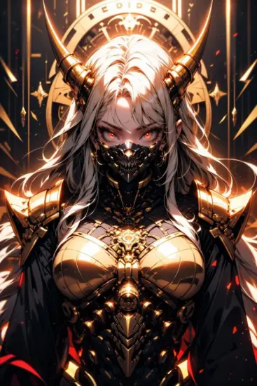 Ghost Mask V2 (Gold Edition) Lora，幽灵面具黄金版_Qpipi