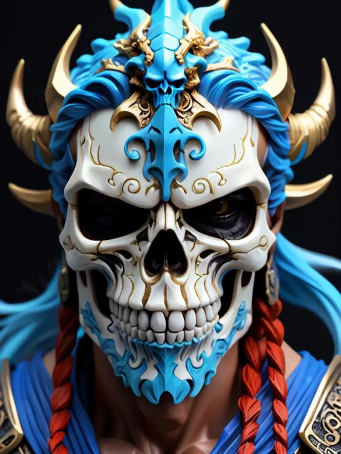 图片[1]_给所有生物换成光滑的骷髅头骨 Glowing Skull LoRA  AI绘画作品_Qpipi