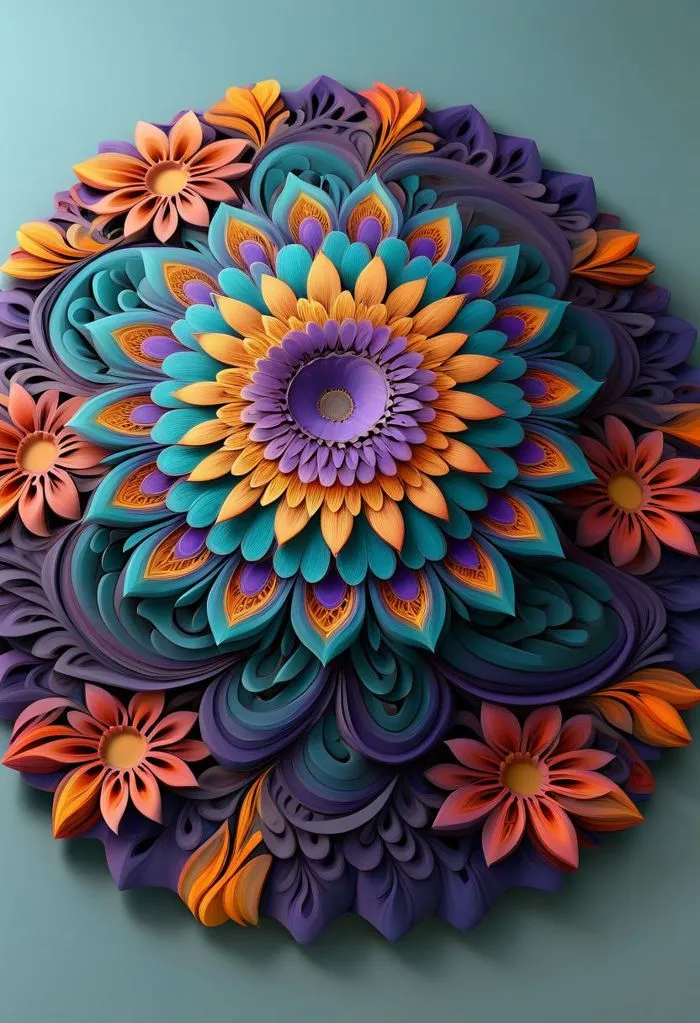 图片[2]_曼陀罗图形风格 Mandala Style XL LoRA AI绘画作品_Qpipi