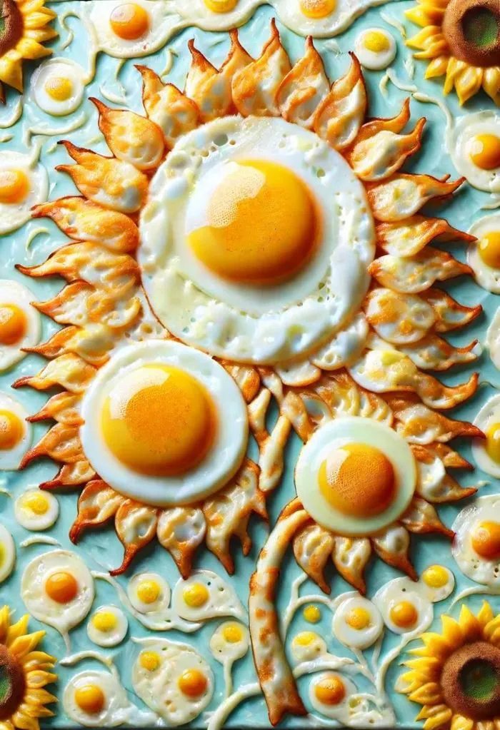 煎荷包蛋风格 Fried Egg Style LoRA AI绘画作品_Qpipi