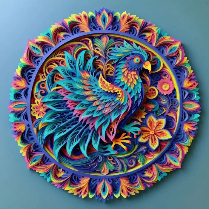 曼陀罗图形风格 Mandala Style XL LoRA AI绘画作品_Qpipi