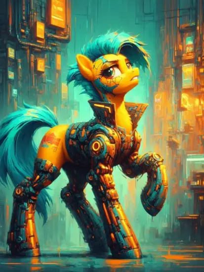 【SDXL-Pony-SD1.5】Neon Cyberpunk Impressionism LoRA，印象派赛博朋克风格_Qpipi
