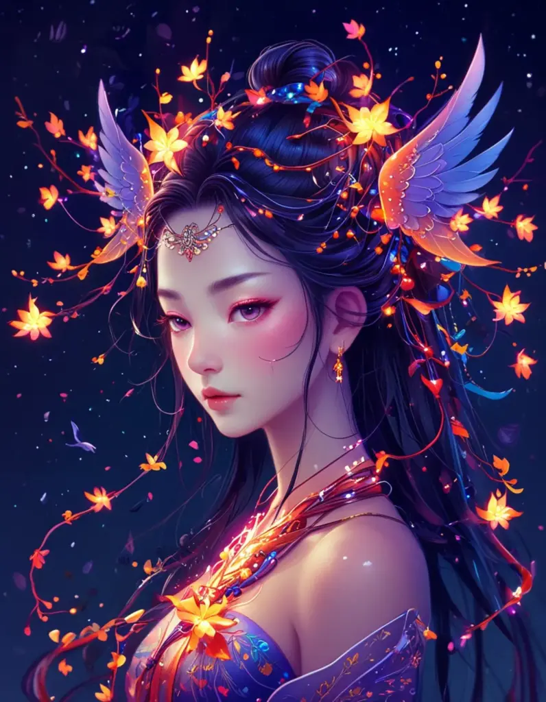 图片[1]_Luminescent Night Style XL LoRA，夜光夜风效果_Qpipi