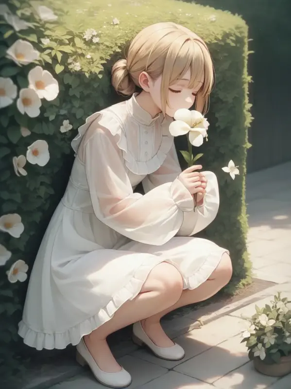 Cutesy frilled dress pony lora 可爱的褶边连衣裙_Qpipi