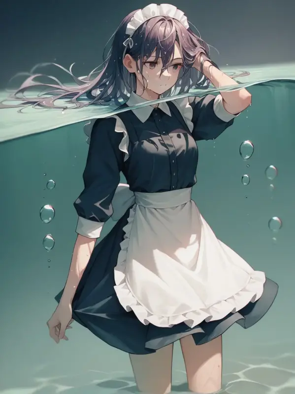 Partially underwater shot pony lora 部分水下拍摄效果_Qpipi